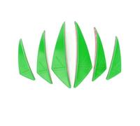 Motorcycle Front Winglet Fairing Side Wing Windshield Air Deflector Aerodynamic Kit Spoiler For Suzuk(GREEN)