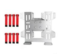 Motorcycle Fuel Bottle Holder and Fire Extinguisher Mount Bracket for BMW R1200GS LC | R1200GS Adventure | R1250GS | R1250GS Adventure | For Metal Pannier Rack(Silver)
