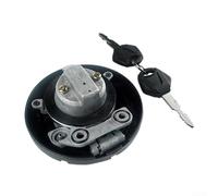 Motorcycle Fuel Cap Lock Set, 2-Piece Aluminum Alloy Fuel Tank Cover Lock with Non-Return Valve Function, and Wear-Resistant, for Most Motorcycle Models