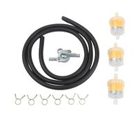 Motorcycle Fuel Filter For Atv Off Road Vehicles Karts Scooters Abs Rubber Fuel Petcock Screen Accessory Direct Replacement Black(Black)