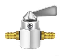 Motorcycle Fuel for tap Valve 4.4cm Compact Blue Red Gold Motorcycle | Compact 4.4x3.1cm size, multiple colors available, easy grip knob, stable fuel flow, lightweight design(Silver)
