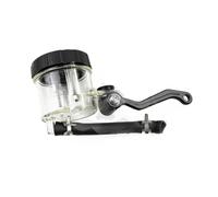 Motorcycle Fuel Pump Fit For Universal Motorcycle Brake Master Reservoir Clutch Cylinder Tank Oil Fluid Cup(Clear with bracket)