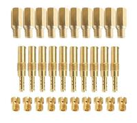 Motorcycle Fuel Shut Off Valve Fit For OKO CVK Carb Set Injector Nozzle Motorcycle Part 10pcs Carburetor Main Jets Slow Pilot Jets(Main jet 100-140)