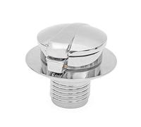 Motorcycle Fuel Tank Cap Airhead/Fit for BMW R45 R60 R75 R80 90S R90 100R R100 Cafe Racer Accessories Aluminum Petrol Cover Gas Fuel Tank(SilverGloss)