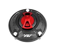 Motorcycle Fuel Tank Cover Cap CNC Aluminum Accessories/Fit For YAMAHA YZF R1 R1M R7 R6 R15 R15M R3 Gas Fuel Tank(Red)