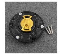 Motorcycle Fuel Tank Cover Keyless Motorcycle Fuel Gas Tank Cap Cover For Triumph For Speed Triple 1050 2005-2010 For Speed Triple 955i All Years Motorcycle Gas Cap(GOLD)