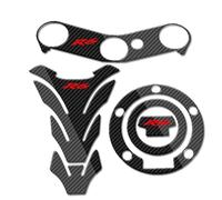 Motorcycle Fuel Tank Sticker Tank Pad Oil Gas Cap Cover Triple Clamp Protector Motorcycle Decal For YZF R6 YZFR6 YZF600 2006-2016 Sticker Fuel