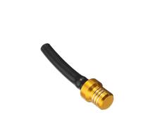 Motorcycle Fuel Valve Motorcycle Gas Fuel Cap Single Way Valves Vent Breather Hoses Tubes Fit for Motocross ATV Quad Dirt Pit Bike Fuel Switch Tap(Gold)