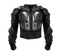 Motorcycle Full Body Armor Protective Jacket ATV Guard Shirt Gear Jacket Armor Pro Street Motocross Protector with Back Protection Men Women for Off-Road Racing Dirt Bike Skiing Skating Black L