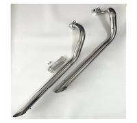 Motorcycle Full Exhaust Link Pipe Muffler For Y&amaha For V Star650 400 XVS400 XVS650 A XVS650AT For Dragstar 400 650 Motorcycle Exhaust Pipe(Stainless steel)
