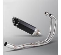 Motorcycle Full Exhaust System Front Link Pipe Connect Muffler Slip On Modified For Y&amaha YZFR25 R3 MT03 2015-2024(TYPE-A)