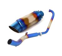 Motorcycle Full Exhaust System Header Link Pipe Muffler Tail Escape With Removable DB Killer For Zontes ZT125 U1 G1 2021-2022