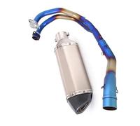 Motorcycle Full Exhaust System Header Link Pipe Slip On 370mm Muffler DB Killer For Yamaha R25 R 25 2014-2023