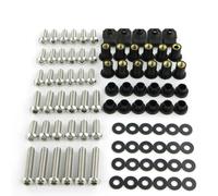 Motorcycle Full Fairing Bolts Kit Stainless Steel Clips Nut Bodywork Screws for Kawasaki ZX-6R 1998-2002 ZZR600 2003 2004 2005 2006 2007 2008