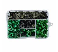 Motorcycle Full Fairing Bolts Kit Stainless Steel Clips Nut Bodywork Screws for KX125 KX250 2004-2008 for KX250F 2004-2018 for KX250 2019-2021