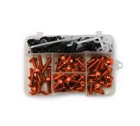 Motorcycle Full Fairing Bolts Kit Stainless Steel Clips Nut Screws for Honda CB125R CB150R CB190R CB250R CB300R CB400 CB500X CB500R CB Tool Set Windscreen Bolts Accessories 195 Pcs