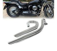 Motorcycle Full Muffler Exhaust System Pipe Drag Pipes Kit Silencers For Yamaha Star V-star 650 XVS650 DS650 XVS400 650A