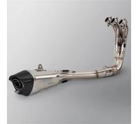 Motorcycle Full System Exhaust Modified Front Link Pipe With Carbon Muffler For Y&amaha MT-09 2021-2024(Style 2)