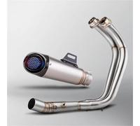 Motorcycle Full System Exhaust Pipe Whole Vehicle Installation Link Pipe Kit For Y&amaha MT-07 FZ-07 2014-2023(Style 2)