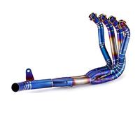 Motorcycle Full Systems Exhaust Real Titanium Alloy Pipe Header Link Pipe For K&awasaki Z900 2017-2022 Outlet Tip(4 Original)