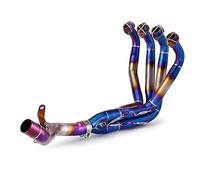 Motorcycle Full Systems Exhaust Real Titanium Alloy Pipe Header Link Pipe For K&awasaki Z900 2017-2022 Outlet Tip(2 51mm)