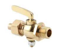 Motorcycle G1/4 Copper Valve Brass Petcock 1/8 Inch -1/4 Inch Fuel Tap Suitable Compatible with Vintage Motorcycle