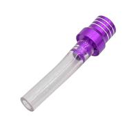 Motorcycle Gas Fuel Cap Single Way Valves Vent Breather Hoses Tubes for Motocross ATV Quad Dirt Pit Bike Tank Pipe Carburettor Kit(White Purple)