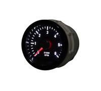 Motorcycle Gauge Odometer 2" 52MM White Light Point 0-6000 RPM Tacho Meter Electrical Tachometer Gauge For 1-20 For Cylinder 12V For Custom