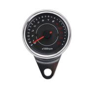 Motorcycle Gauge Odometer DC 12V Universal Motorcycle Tachometer Electronic Tach Meter Gauge LED Backlight 13000 RPM