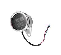 Motorcycle Gauge Odometer For 12V LED Digital Motorcycle Tachometer Gauge Oil Level Meter Iron Silver Speed Odometer