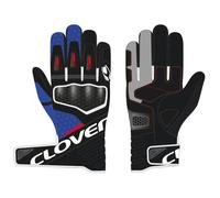Motorcycle Gloves Clover Predator-2 Blue/White/Red/Black