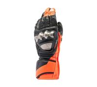 Motorcycle Gloves Leather Man Dainese FULL METAL 7 Black/Red-Fluo