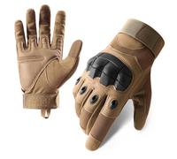 Motorcycle Gloves Motorcycle Gloves Full Finger Motocross Non-slip Guantes Moto Outdoor Sport Equipment Motorbiker Racing(Z908 Brown,M)