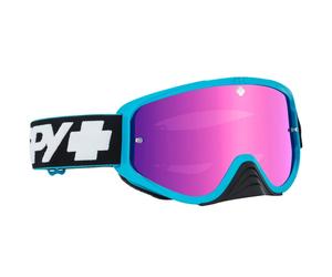 Motorcycle Goggles WOOT RACE Slice Blue HD Smoke Pink Spectra Mirror HD Clear