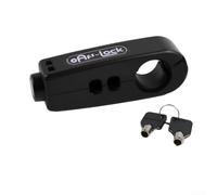 Motorcycle Grip Lock Waterproof Rustproof Black Red(Black)