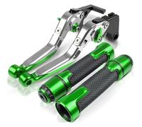 Motorcycle Grips CNC Motorcycle Adjustable Brake Clutch Levers And Handle Bar Grip Ends Handle Bar Grips For KAWASAKI For NINJAZ1000 2003-2006,stable performance