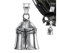 Motorcycle Guardīan Bell - Novelty Dangling Pendant, Stainless Steel Łucky Charm, Riders Keychain Protection Accessory, Portable Road Bell | Fun Decorative Gift For Mountain Bike Touring Bikers