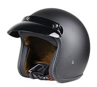 Motorcycle Half Face Helmet Vintage Open Face Motorcycle Helmets Moto Helmet Electric Bicycle Helmet Men Women Scooter Motorbike Helmet