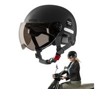 Motorcycle Half Headgear- Motorbike Hard Hat With Sun Visor | Buckle Half Headgear Motorcycle, Headgear Cycling Hard Helmet, Motorcycle Helmet For Adults And Protection Accessories For Men And Women