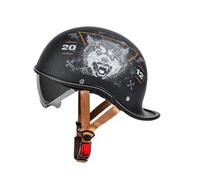 Motorcycle Half Helmet for Adults Street Off road Use MotorBike Helmets Impact resistant Design Suitable for Off road Racing Adventure Commuting ABS M/57-58cm