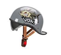 Motorcycle Half Helmet for Adults Street Off road Use MotorBike Helmets Impact resistant Design Suitable for Off road Racing Adventure Commuting ABS M/57-58cm