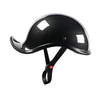 Motorcycle Half Helmet Lightweight Motorcycle Helmet for Chopper Moped Scooter Motorbike Moped Scooters Retro Half Face Helmet for Scooter Bike Cruiser D,XL=(61-62CM)