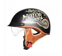 Motorcycle Half Helmet Motocross Helmet German Style Half Helmet Skull Cap Multiple colors available Suitable Lightweight motorcycle helmet for commuting and outdoor riding D,M=(57-58CM)