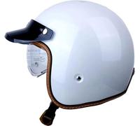 Motorcycle Half Helmet Open Face Helmet with Drop-Down Sun Visor DOT/ECE Approved Retro Motorbike Helmet for Cruiser Chopper Scooter Bike Road Crash Jet Helmet for Adults Men Women(1,XL=61-62CM)