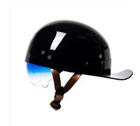 Motorcycle Half Helmet Portable Motorbike Open Face Helmets ECEDOT Certification with Visor Scooter Halfhelmet Quick Release Buckle for Adults Men Women Durable ABS Shell Z-4,XL:61-62CM