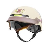 Motorcycle Half Helmet, Quick Release Buckle, 55 To 60cm, Sun Visor Cycling Helmet, Cycling Half Headgear, Built In Sun Visor, For Motorcycle Cruising, ATV Riding, Biking, Skateboarding, Or Scootering