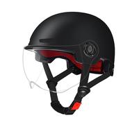 Motorcycle Half Helmet - Safety Certified Helmet, Detachable Visor | Lightweight ABS Shell, Adjustable Strap, Comfortable Fit - Road Bike Helmets For Adults Electric Bike & Scooter Safety