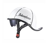 Motorcycle Half Helmets Cruising Skull Cap Helmets Retro Open Face Helmet for Adult Lightweight Motorcycle Helmet ECE Approved Vintage Motorbike Half Shell Helmet J,L=(59-60CM)