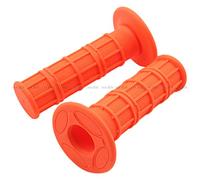 Motorcycle Hand Grips Cover For Honda/Suzuki/Yamaha/Kawasaki/K-T-M Universal Motorbike Motocross Off-road Dirtbike Pit Bike 22mm 7/8" Handlebar Silicone Gel Anti-skid 1 Pair (Orange)