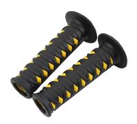 Motorcycle Hand Grips Cover Protector Motorcycle 22mm Handlebar Grip Motorcycle 7/8 Inch Handlebar Brake Lever Comfortable Handlebar Cover Grip Set Grip Cover(Yellow)